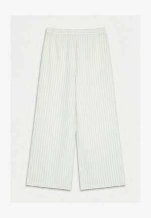 Vero Moda, TROUSERS VMPOLLY MID WAIST TROUSERS - Trousers - snow white