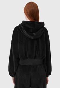 AllSaints VINNY VELVET - Felpa con zip - black