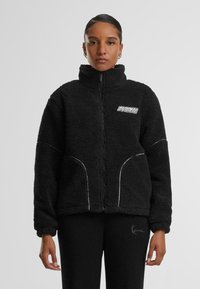 PATCH TEDDY BLOCK - Forro polar - black lightgrey