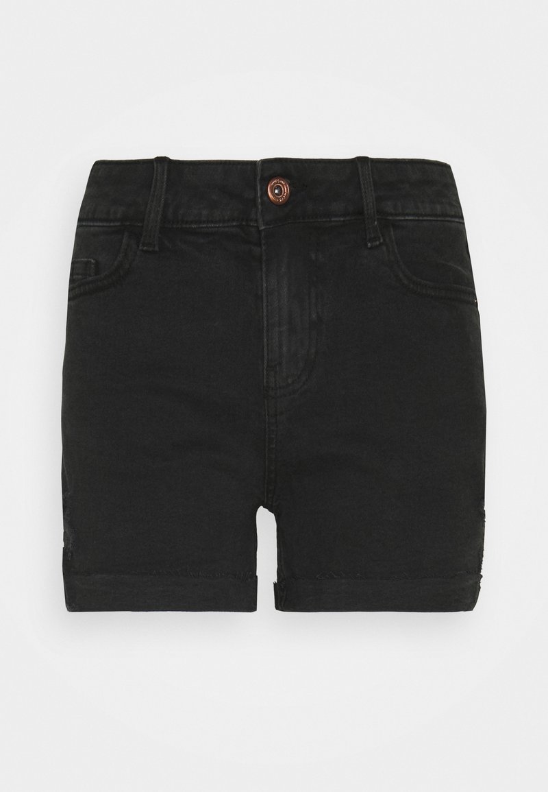 Pieces Petite Jeansshort zwart denim/blackdenim Pieces Petite Jeansshort zwart denim/blackdenim