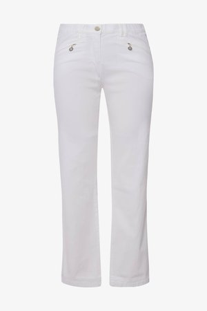 Ulla Popken, PASSFORM MONY STRETCHKOMFORT ZIPPTASCHEN - Pantalon classique - schneeweiß