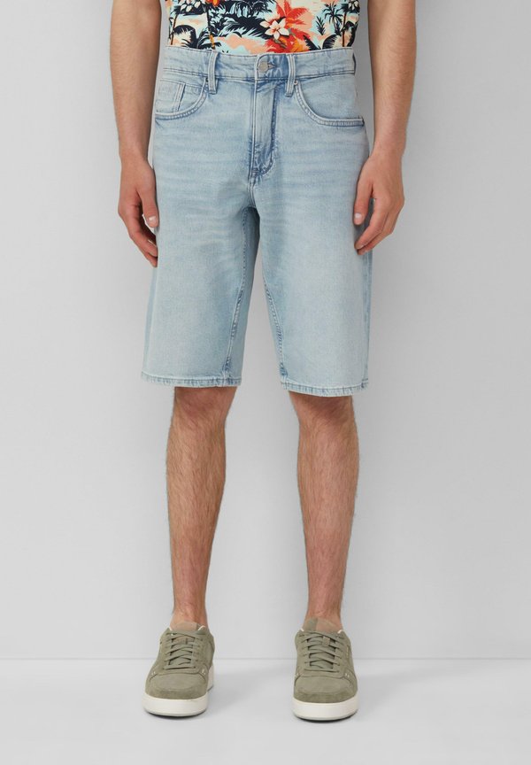WIDE LEG - Jeans Shorts - hellblau