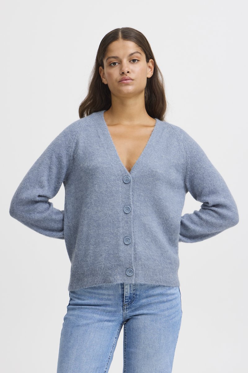 ICHI KAMARA - Cardigan - blue mirage
