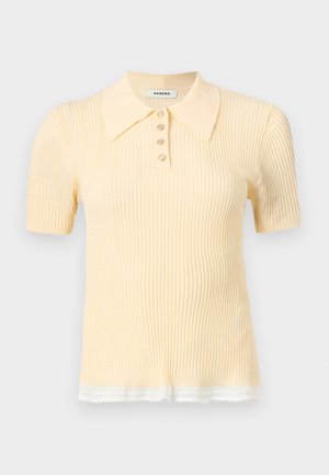 COTES TORSADES ET GALON - Pólóing - vanille