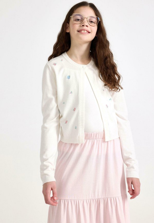 WITH FLOWERS - Strickjacke