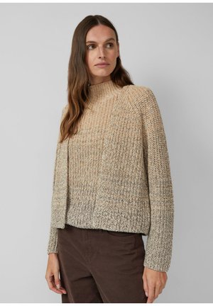 Strickjacke - sandstein