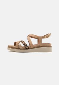 Tamaris - Sandalen met plateauzool - tan Miniatuurafbeelding 1