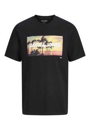 Jack & Jones, JJINDIANA TEE CREW NECK - Trükipildiga T-särk - black