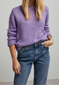 Pieces Strickpullover - purple