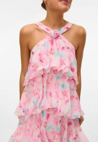 Vero Moda FELICIA RUFFLE - Gallakjole - pink tulle
