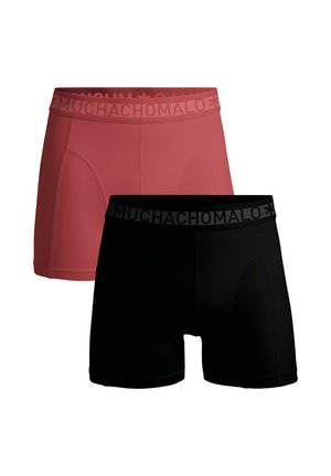 2-PACK SOLID - Boxer Briefs - black/red
