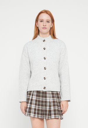 VIBIBBI O NECK CARDIGAN - Cardigan - light grey melange