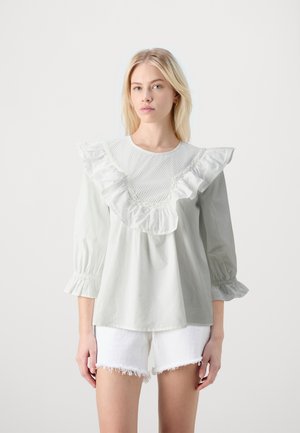 Vero Moda VMRIKKE FRILL  - Blouse - bright white