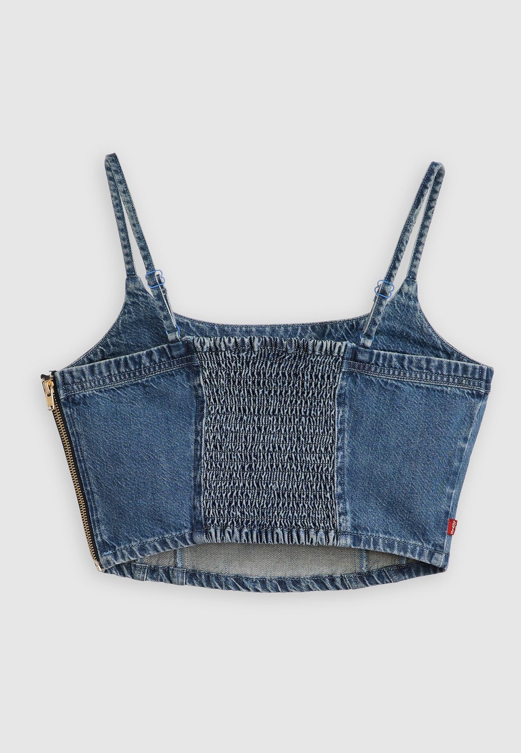Levi's® JADINE DENIM CAMI TANK - Top - proud moment/blue denim