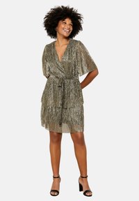 LolaLiza SHINY WRAP - Kokteilikleit/peokleit - gold