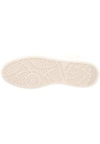 Beige rubber shoe sole with a textured pattern featuring diamond shapes and circular accents, labeled with size "38."