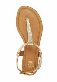 Dune London LARI - Teensandalen - gold rept print leather