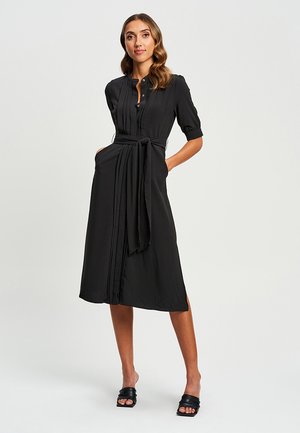 WILLA SOLANGE MIDI - Shirt dress - black