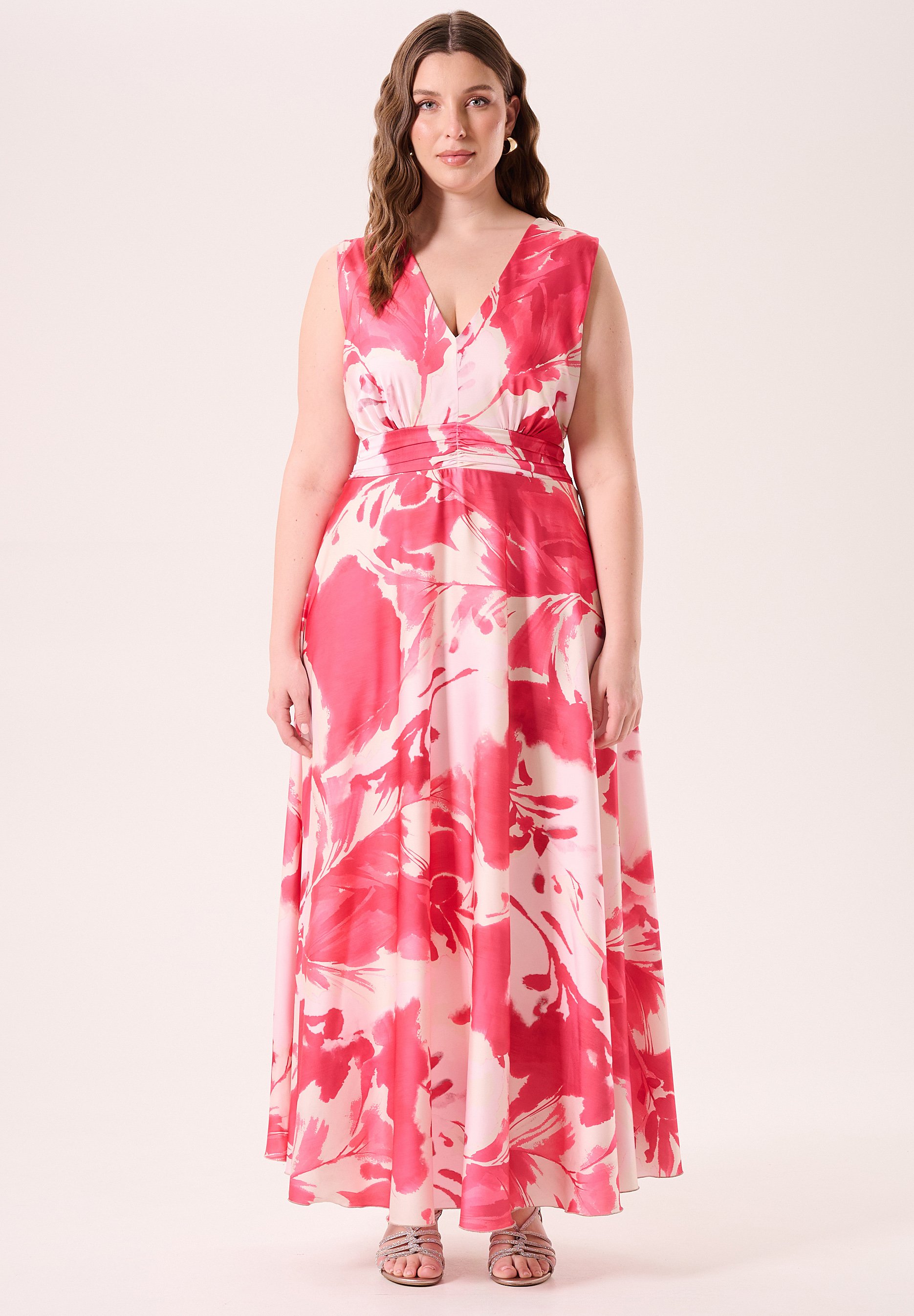 Rinascimento Abito Monospalla Floreale Abito Monospalla Lungo