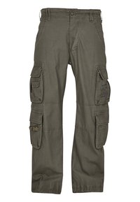 PURE VINTAGE - Pantaloni cargo - olive