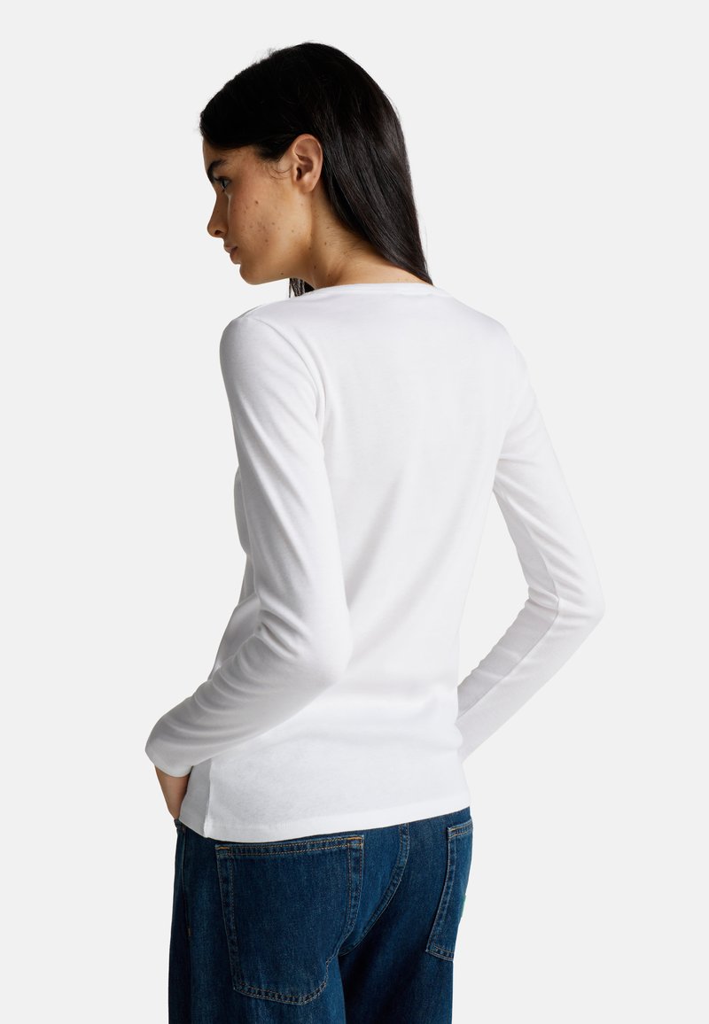 UNITED COLORS OF BENETTON Camicetta Donna Beige Manica Lunga (IT 42, EU