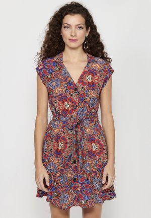 Vestido camisero - multicolor