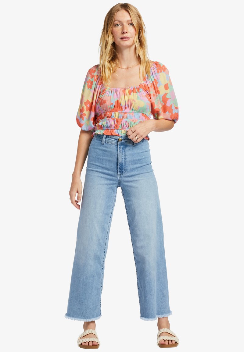 Billabong T-shirt print donkerroze Billabong T-shirt print donkerroze