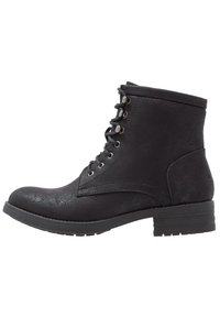 Anna Field Botines con cordones - black