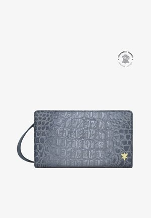 ANUSCHKA, Geldbörse - croco embossed silver grey