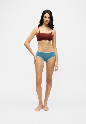 Organic Basics, CORE 3 PACK - Slip - steel blue/black/grey melange