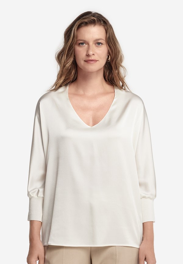 V-NECK - Bluse - panna