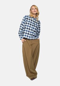 Emily van den Bergh Hemdbluse - navy/white check