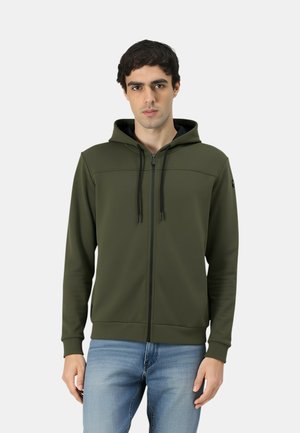 CON ZIP ARMY - Felpa con zip - verde