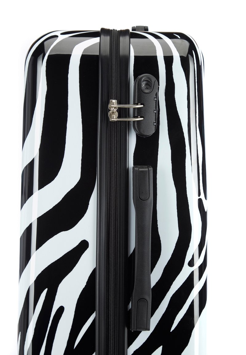 Pink Cabin Bag Abs Luggage Primark Black/White Zebra Pattern Hard