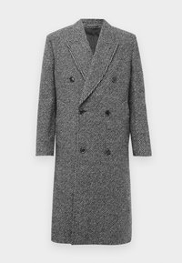 PATTERN COAT - Klassischer Mantel - black