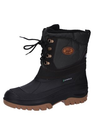 PILGRIM - Lace-up boots - schwarz/braun/oliv