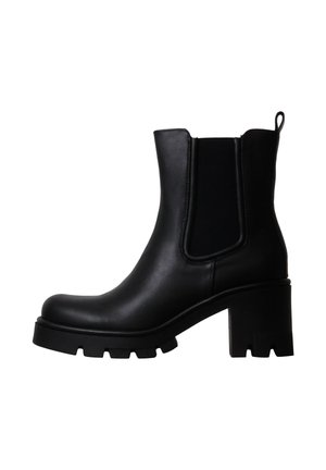 Super Mode, BOTTINES  À ZIP SUPER MODE - Enkellaarsjes met plateauzool - noir