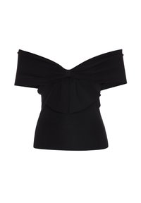 adL 11543782000611 - KNOTTED KNITTED BLOUSE. - T-SHIRT TOP - ADL - T-shirts print - Black