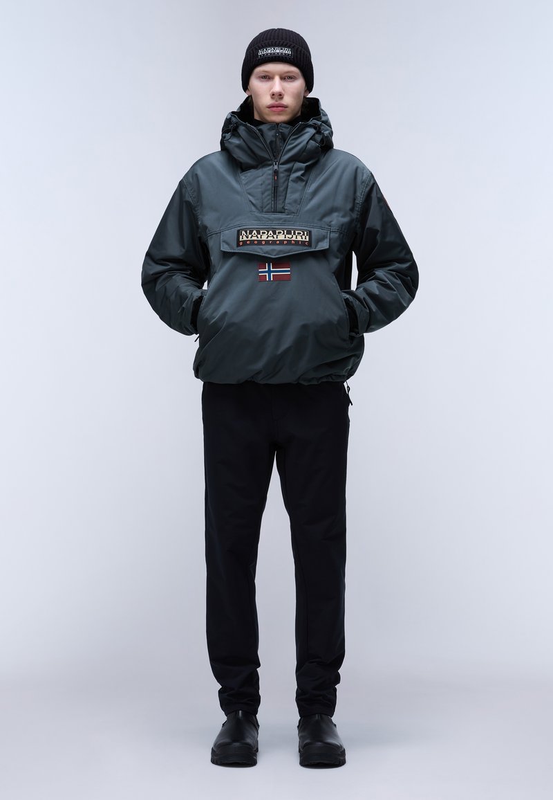 Napapijri Lichte jas groen gemêleerd Napapijri Lichte jas groen gemêleerd