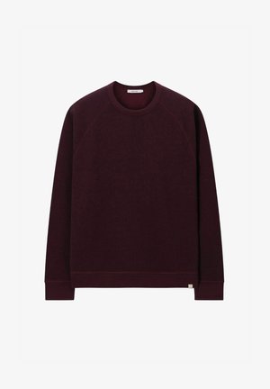 Sissy-Boy, SISSY-BOY MELIERTER SWEATER - DUNKELROT - Sweatshirt - d.rood