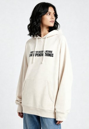 Felpa con cappuccio - off-white