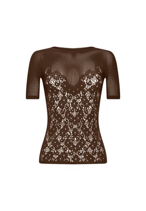 FLOWER LACE - Top - umber