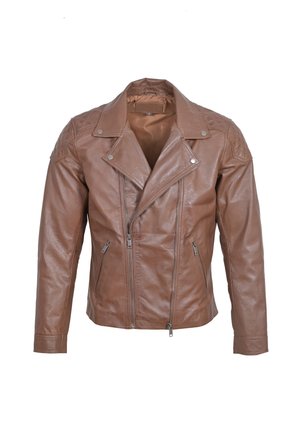 Chaqueta de cuero - cognac