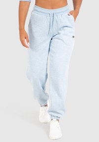 Smilodox AMELIA CUFFED JOGGERS - Trainingsbroek - hellblau melange