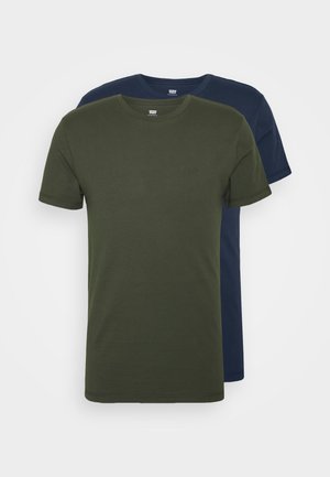 SLIM CREWNECK 2 PACK - Jednoduché triko - deep depths/blues