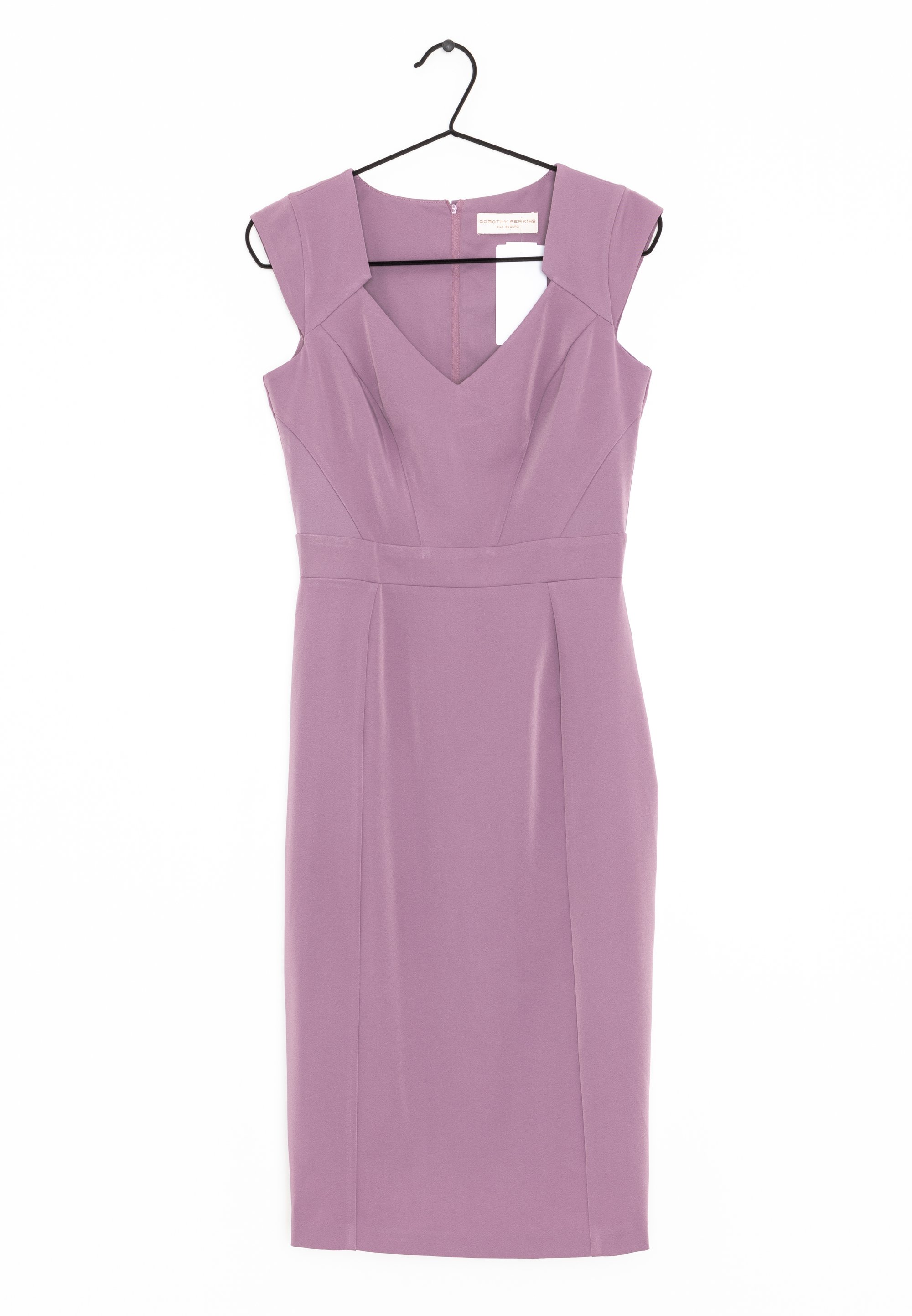 dorothy perkins purple dress Purple Dorothy Perkins Angel Sleeve Elasticated Waist Dobby Cotton Midi  Dress