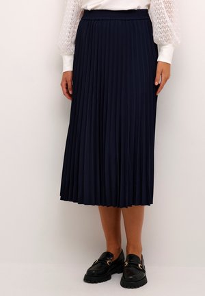 LEANDRA - Pleated skirt - midnight marine