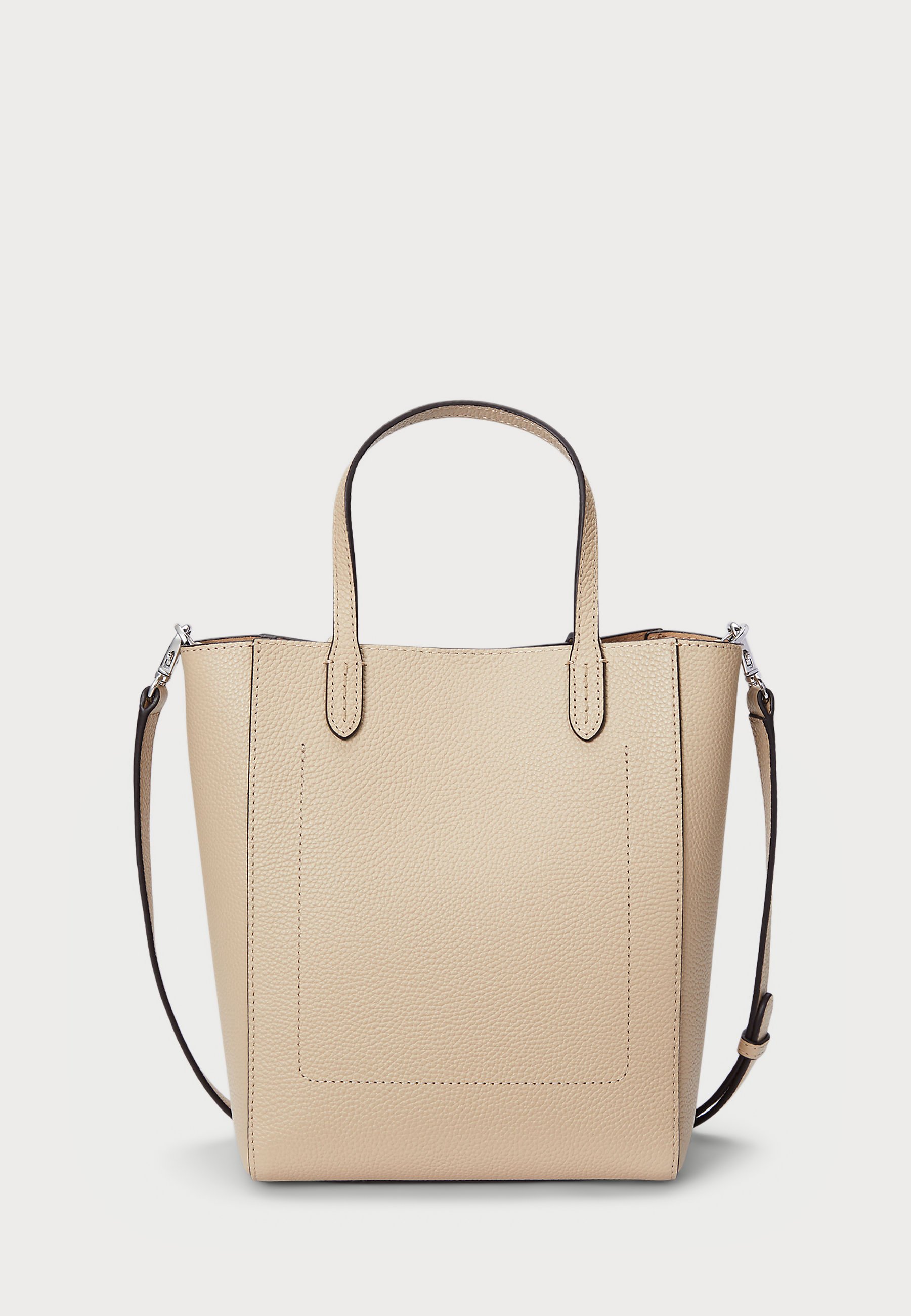 Lauren Ralph Lauren PEBBLED LEATHER SMALL CAMERYN TOTE BAG