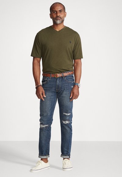 Polo Ralph Lauren Big & Tall JERSEY V-NECK T-SHIRT - Βασικό μπλουζάκι - company olive