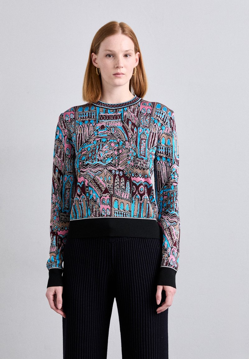 Missoni CREWNECK  - Striktrøje - multicolor red tones